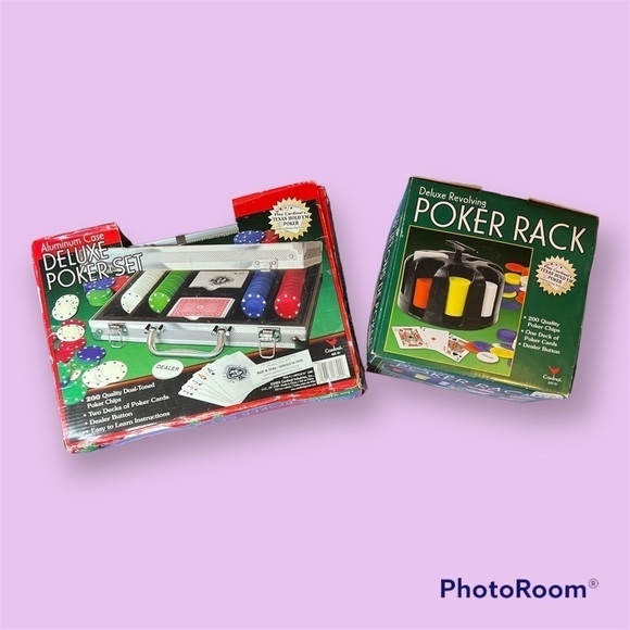 Deluxe Poker Card Game Sets - Picture 1 of 3